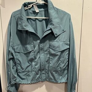 Yogalicious Sea Green Utility Jacket woman size L
